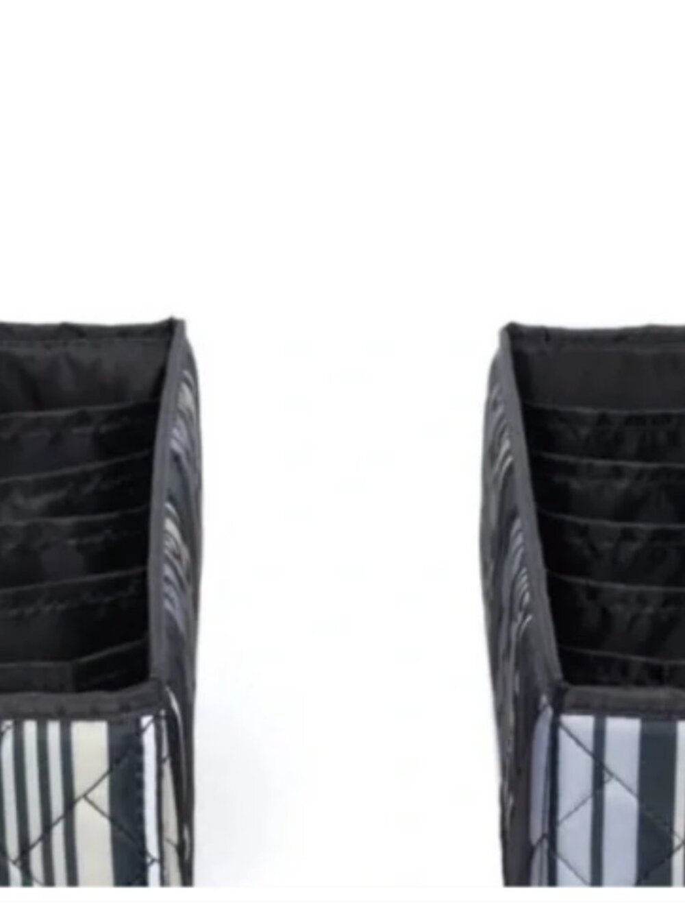 Lug Dolly 2 pack 6 Drawer Organizers in Love Stripe Black - Picture 3 of 4
